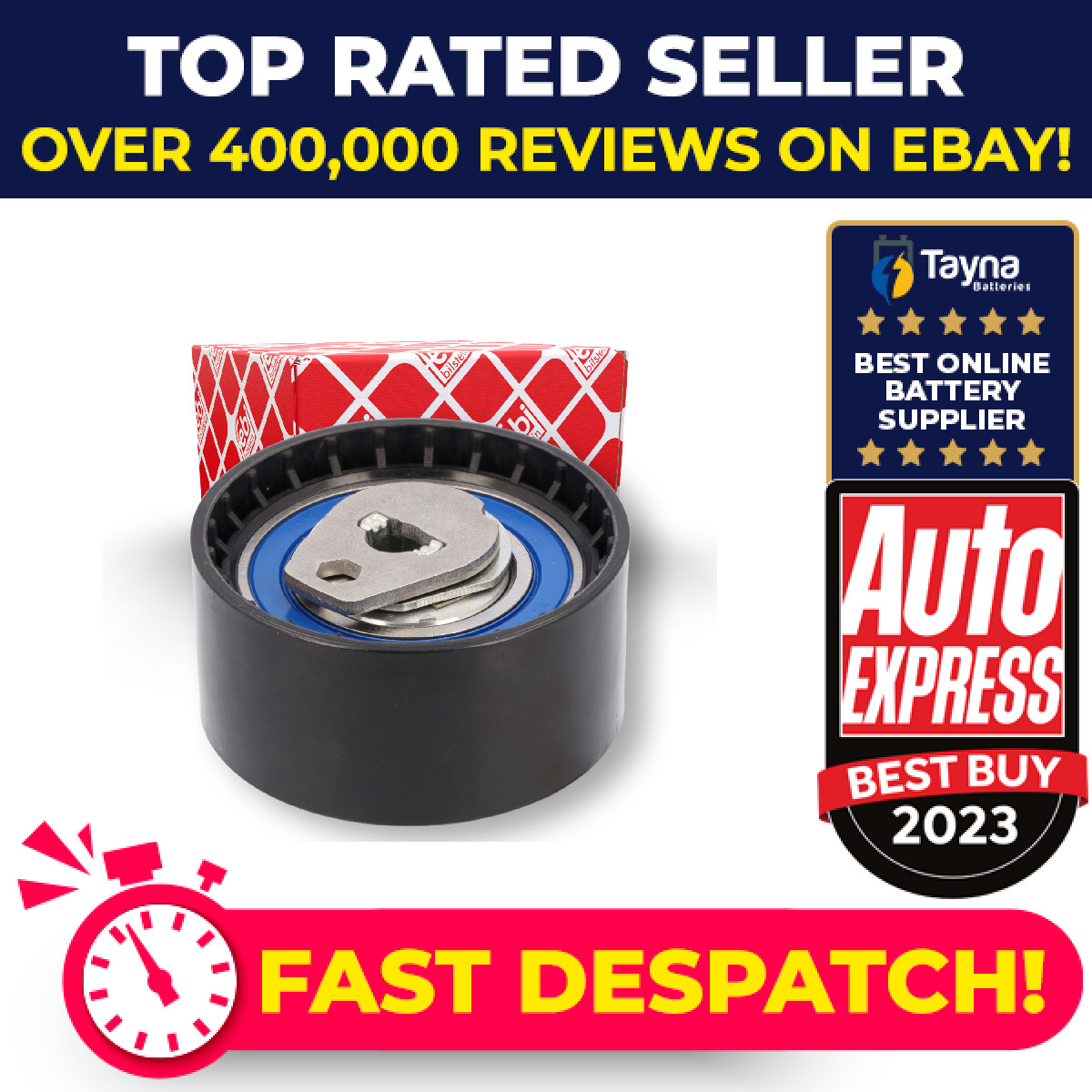 Timing Belt Tensioner fits RENAULT LAGUNA Mk1, Mk2 1.8 98 to 07 130706246R Febi