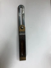 Vintage Wood/Brass 8" Bevel Gauge 