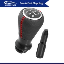 1set 5 Speed Car Gear Shift Knob Head For Peugeot 106 107 205 206 Black Red