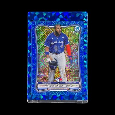 VLADIMIR GUERRERO JR. /150 RARE BLUE MOJO REFRACTOR 2026 Bowman Chrome Card