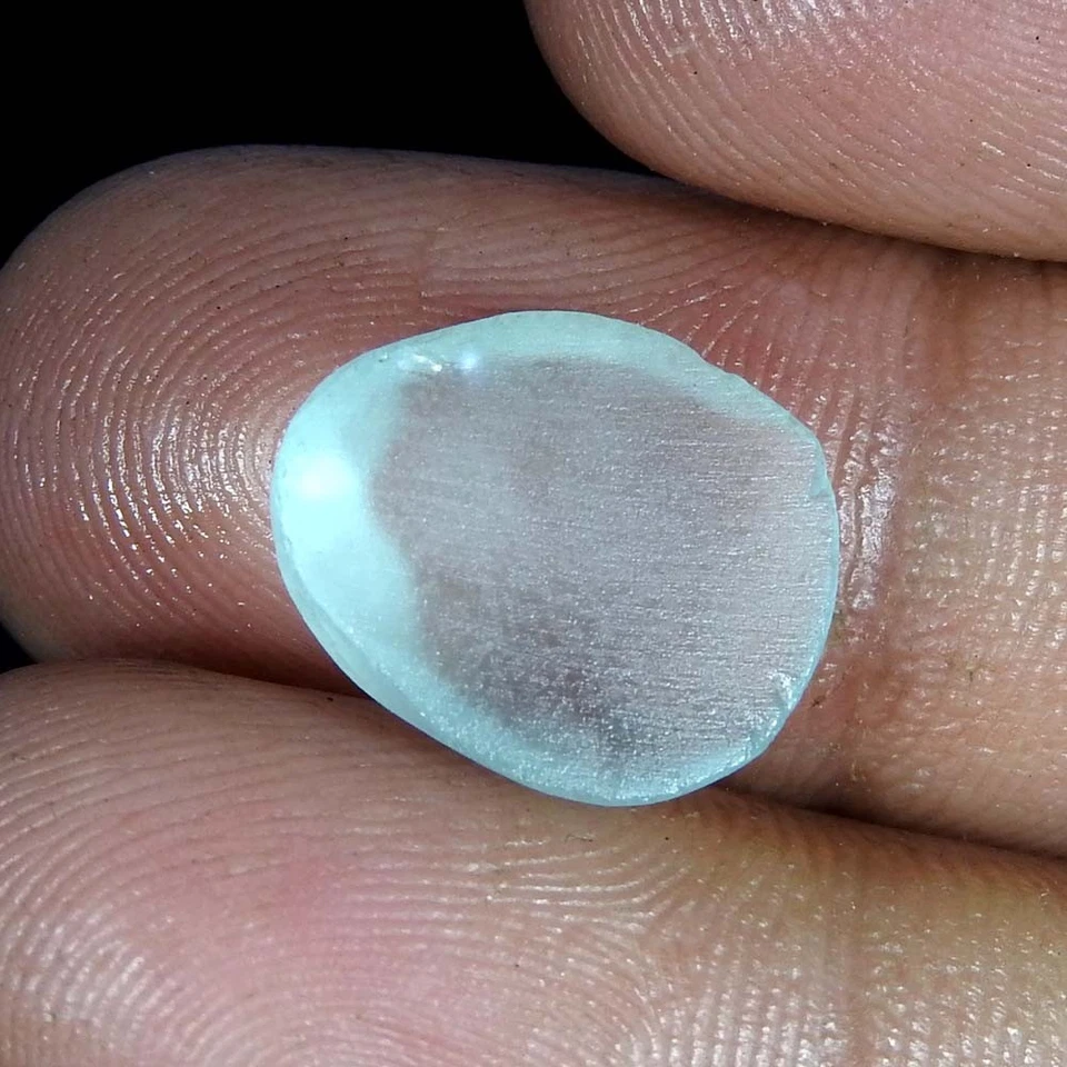 7.30Cts100%Natural Quality Sky Blue Small Topaz Rough Cabochon Gemstone - Image 3 of 3