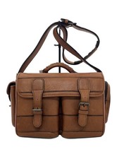 PORTER BARON 2-WAY SHOULDER BAG, Brown Leather, 206-02534