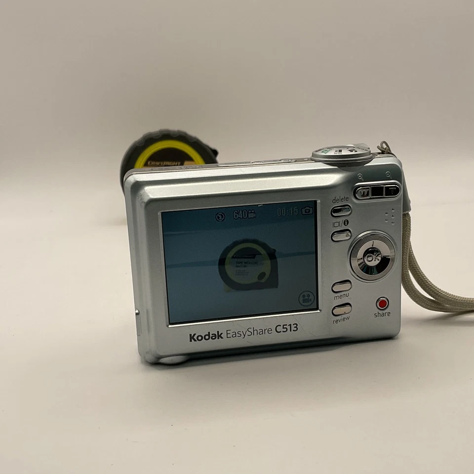 Kodak EasyShare C513 5.0MP Silver Digital Compact Camera Working (I1) W#666 - Image 3 of 4