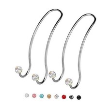 Auto Hooks Bling Car Hangers Organizer Seat Headrest Hooks Strong and White