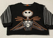 Disney Jack Skellington Nightmare Before Christmas Kids Sweatshirt 5T Black