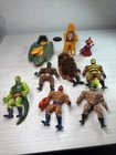 Vintage Lot of 7 Mattel HE-MAN MOTU Action Figures 1980's  And extras!!