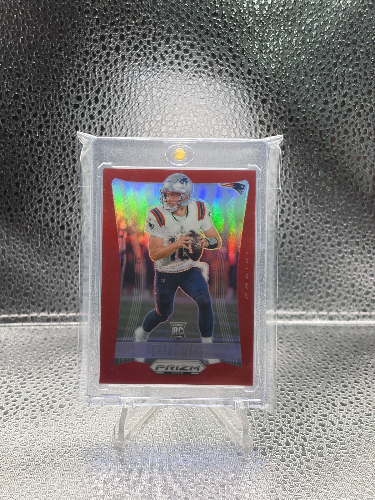 Drake Maye 2024 Panini Prizm Deca Rookie Red 77/199