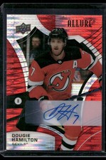 2021-22 Upper Deck Allure #23 Dougie Hamilton Autographs Red Rainbow