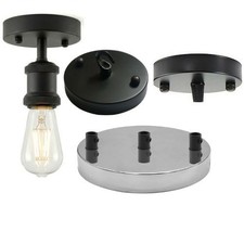 Industrial Semi Flush Mount Ceiling Light E27 Pendant Light For Porch Bedroom