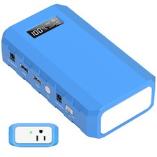 Portable Power Station with AC Outlet, Powkey 65W/110V External Battery Pack ...
