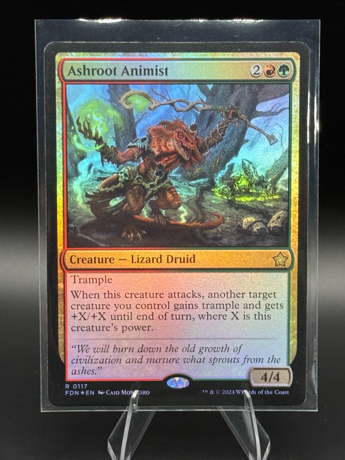 MTG Ashroot Animist Foundations 117 NM Foil