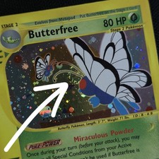 HEAD LOOKING SWIRL 🌀💫 Butterfree 05/165 Expedition Holo Rare Pokemon Card