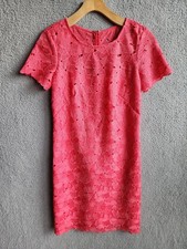 Calvin Klein Floral Lace Sheath Dress Size Small Embroidered Church Party