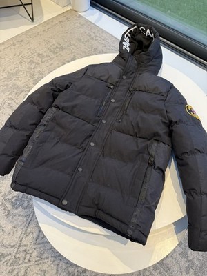 Zavetti Canada Raffino Puffer Jacket. Medium Junior Jungen. Neu ohne Etikett schwarz