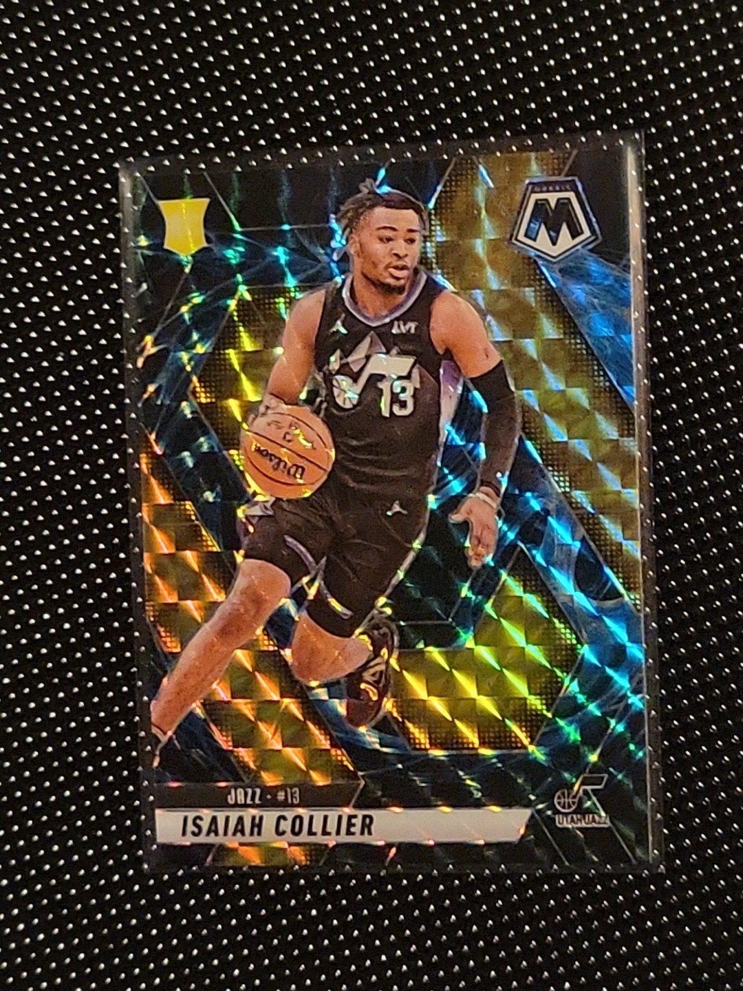 2024-25 Panini Mosaic - Rookies Isaiah Collier #222 Genesis Mosaic Prizm (RC)