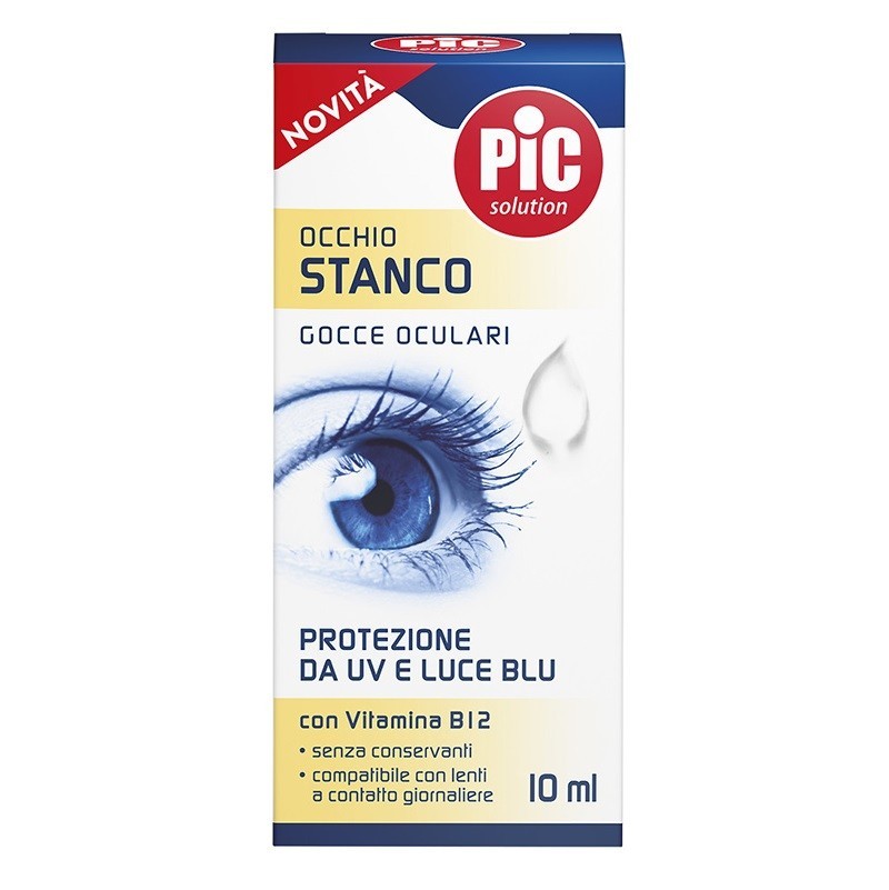Pic Solution Blu Pic Occhio Stanco Collirio Protezione Da Uv E Luce Gocce 10Ml - Immagine 2