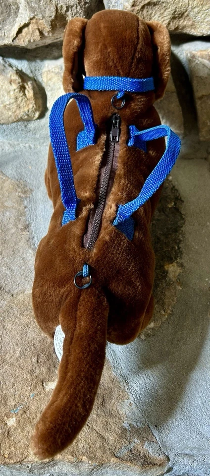 Винтажная детская сумочка 1990-х Wildkin Pal, плюшевая такса - Изображение 4 из 4