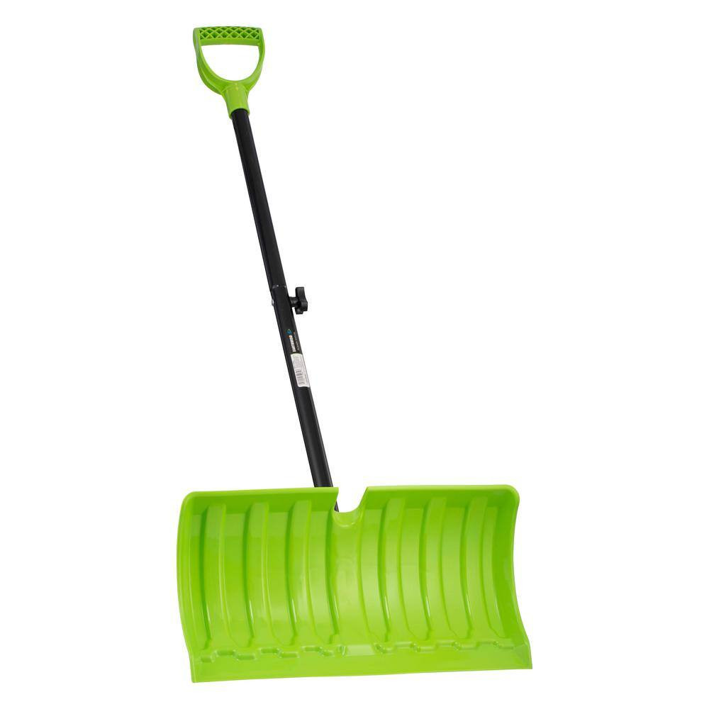 21 In. Blade, 35 In. Handle, Snow Pusher Shovel