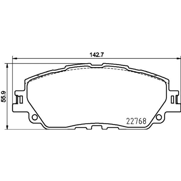 Hella BremsbelÄGe Vorne Passend FüR Lexus Es Ux Toyota C-HR Camry Corolla-image