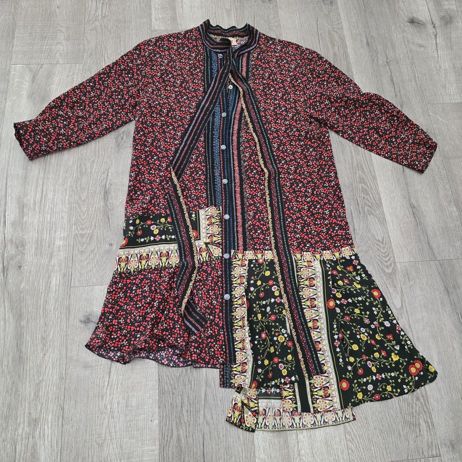 Nº21 Gilmar Printed Silk Patchwork Chemisier Dres… - image 7