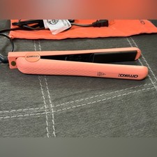 Amika Strand Perfect Ceramic Styler 1.25" Flat Iron Coral with Pouch