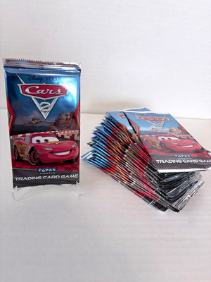Topps Disney Pixar Cars 2 Trading Card Game, 12 Packs, Lightning Booster