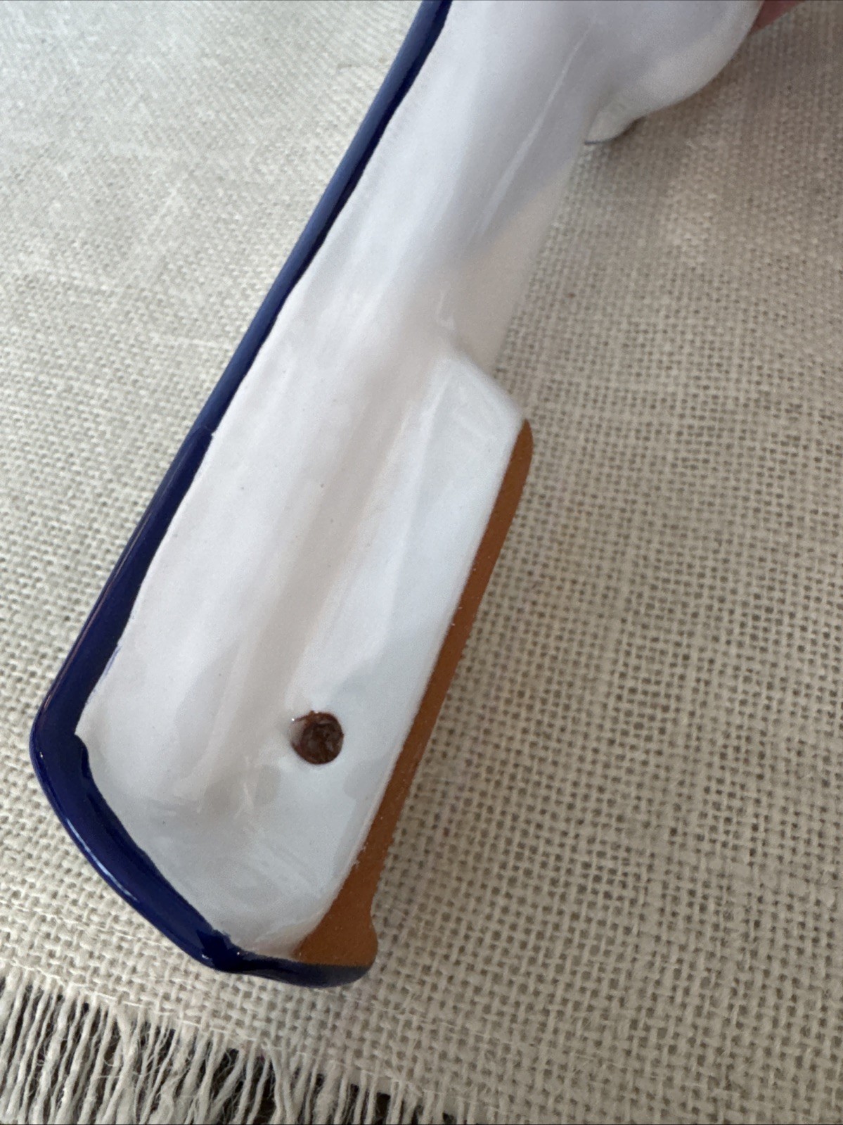 Mexican Pottery Hand painted Spoon Rest Floral Talavera Style Bright Colors