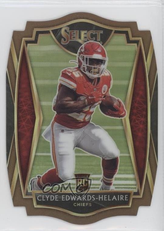 2020 Select Premier Level Copper Prizm Die-Cut /355 Clyde Edwards-Helaire 11jj