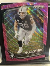 2025 Panini Prizm #195 Maxx Crosby Pink Wave