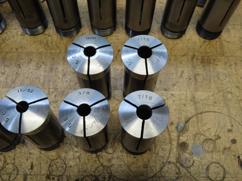 29 pc 5C collets INCOMPLETE SET 3/16" to 1-1/8" many doubles + 4 metric (@D41) - Picture 4 of 16