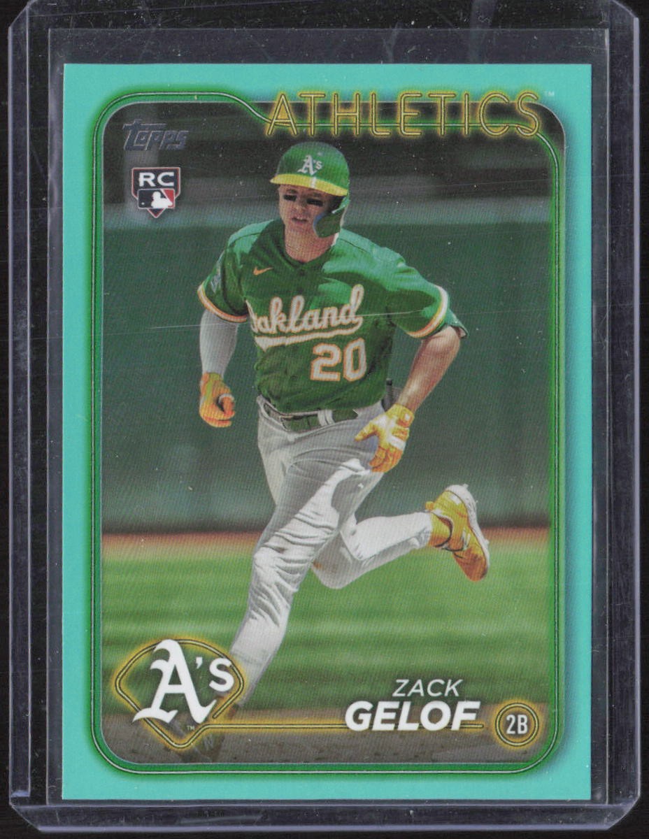 2024 Topps #166 Zack Gelof Aqua Rookie