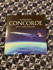 Supersonic Concorde 50th Anniversary Fifty Pence Collection 50p 37039