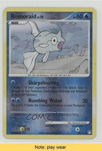 Remoraid Reverse Foil Pokémon Diamond & Pearl Mysterious Treasures #95 ...