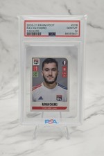 2020-21 Panini Foot Stickers Rayan Cherki #208 PSA 10 Mint Rookie RC Lyon France