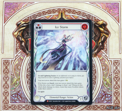 flesh and blood ice cards Flesh And Blood Ice Storm (1) Standard 1st Edition ELE037 Tales of Aria