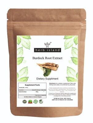 Burdock root Extract 100% Pure -Natural Detoxification Premium Quality Free Ship