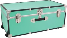 Seward Trunk Traveler 30" Trunk with Wheels & Lock, Teal