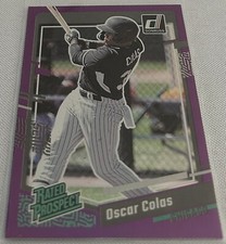 2023 Donruss Baseball Oscar Colas Chicago White Sox Holo Purple #66