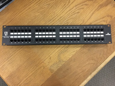 Leviton Category 5 CAT5 Universal 48 PORT Patch Panel 6G584-A48