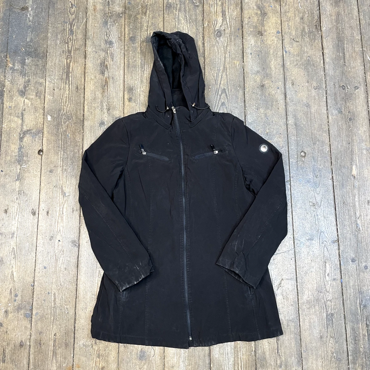 Calvin Klein Rain Jacket Full Zip Outdoor Sports Coat Black