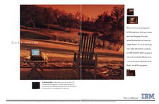 1995 IBM ThinkPad: John Grisham Vintage Print Ad