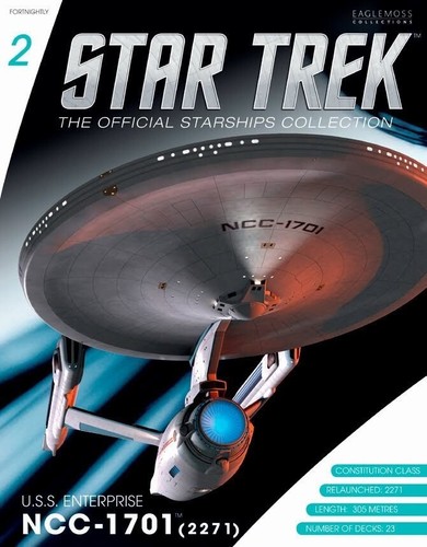 Eaglemoss ~ STAR TREK ~ #002 ~ USS ENTERPRISE NCC-1701 ~ MODELO NUEVO Y REEMPAQUETADO - Imagen 7 de 7