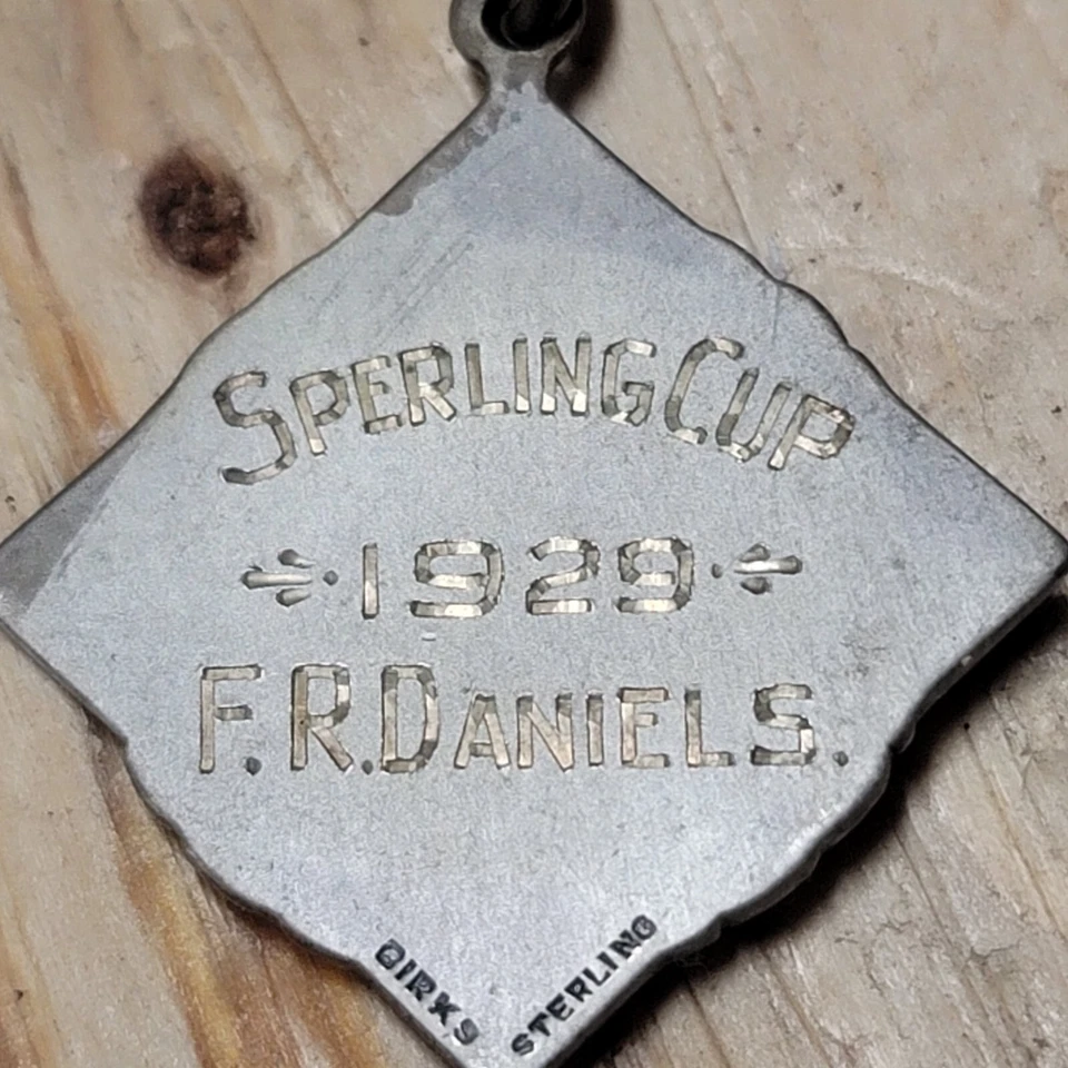 Canada Birks Vintage Original Hombre Esterlina Golf Plata Medalla 1929 SPERLING CUP Foto 3 de 4