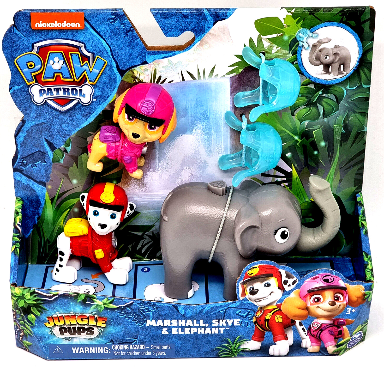 Щенячий патруль Щенков из джунглей с фигуркой Маршалла и Неба + Слон