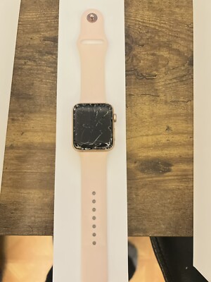 Apple Watch Series 3 42mm Gold Aluminium Case with Pink Sand Sport