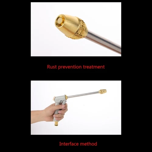 High Pressure Water Spray Gun Nozzle Garden Hose Pipe Lawn Car Clean Washer Tool - Picture 3 of 8