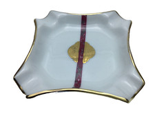 Vassoio in Porcellana Di Limoges Manifattura Francese Collezione Oro Artigianale