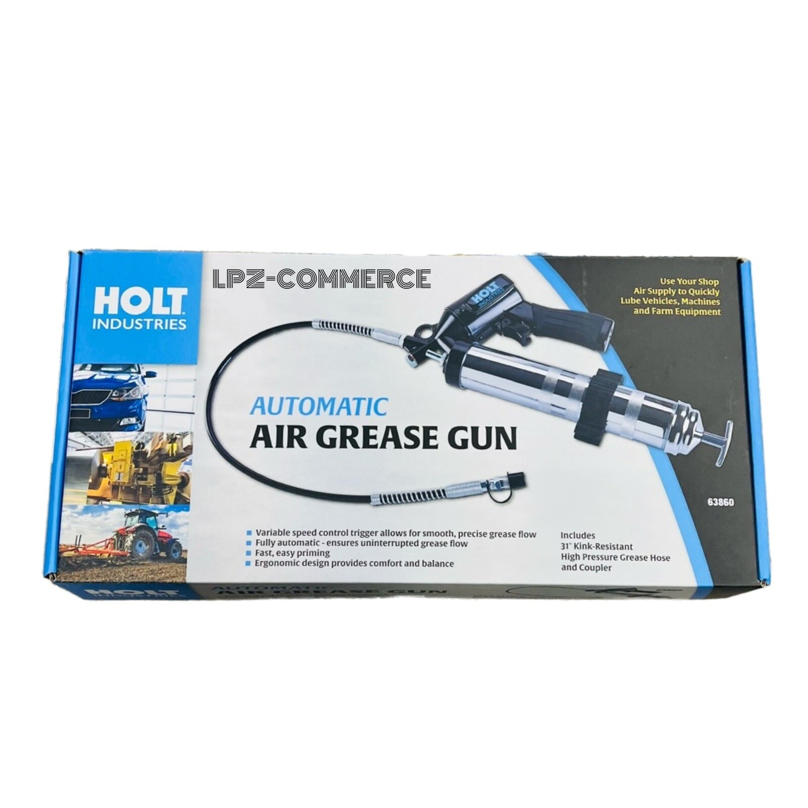 HOLT INDUSTRIES Automatic Air Grease Gun - Item 63860