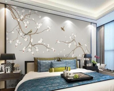 3D Simple Flower Branch G485 Wallpaper Wall Murals Removable Self-adhesive Honey