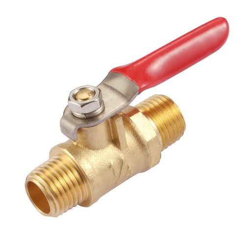 Válvulas de bola de latón NPT macho macho de 1/4" agua humedad tanque de aire drenaje apagado EE. UU. - Imagen 8 de 15